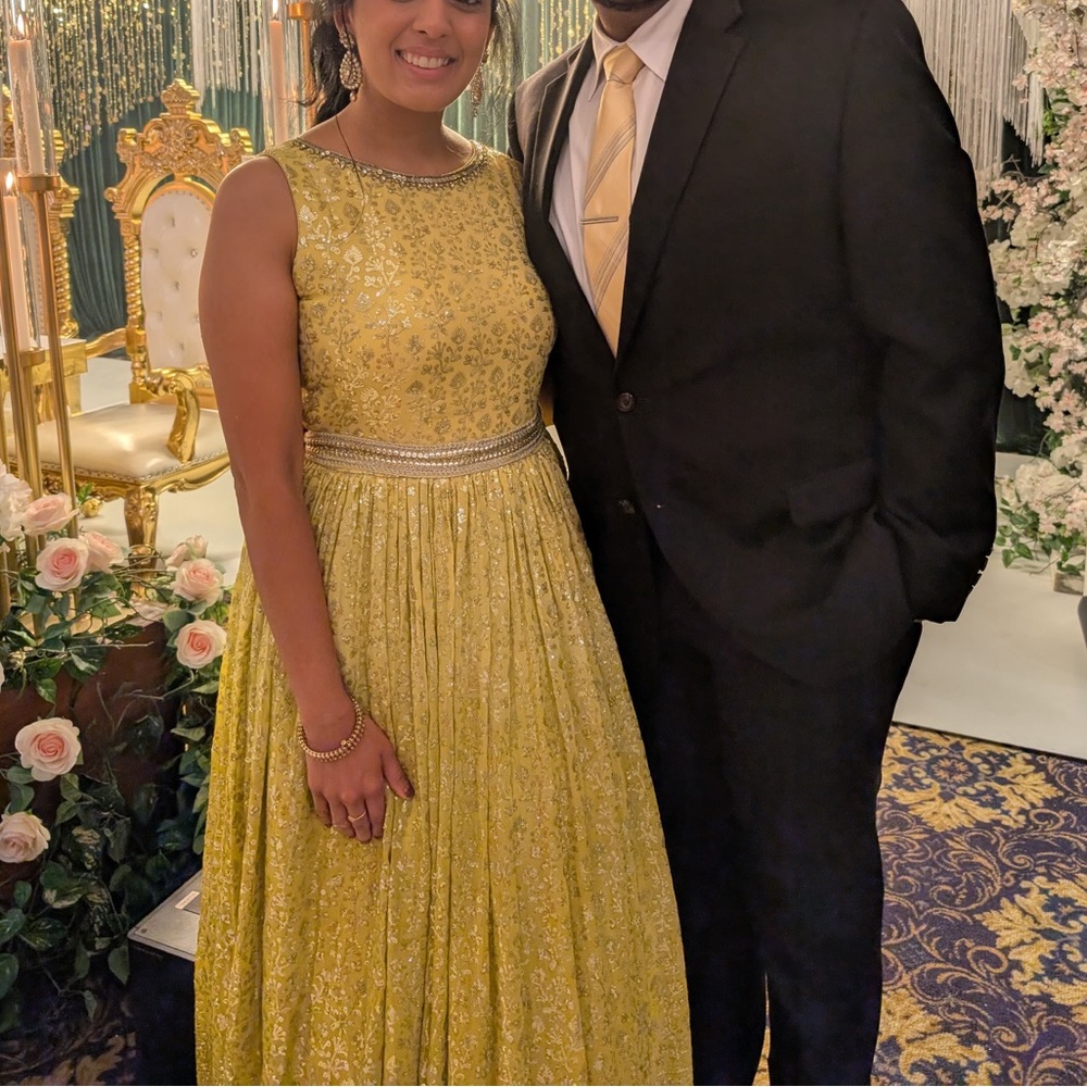 Yellow Sequin Gown
